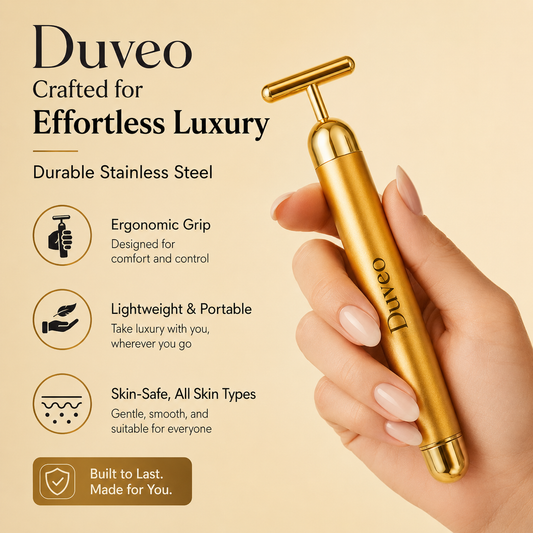 24K Gold Vibrating Face Massager