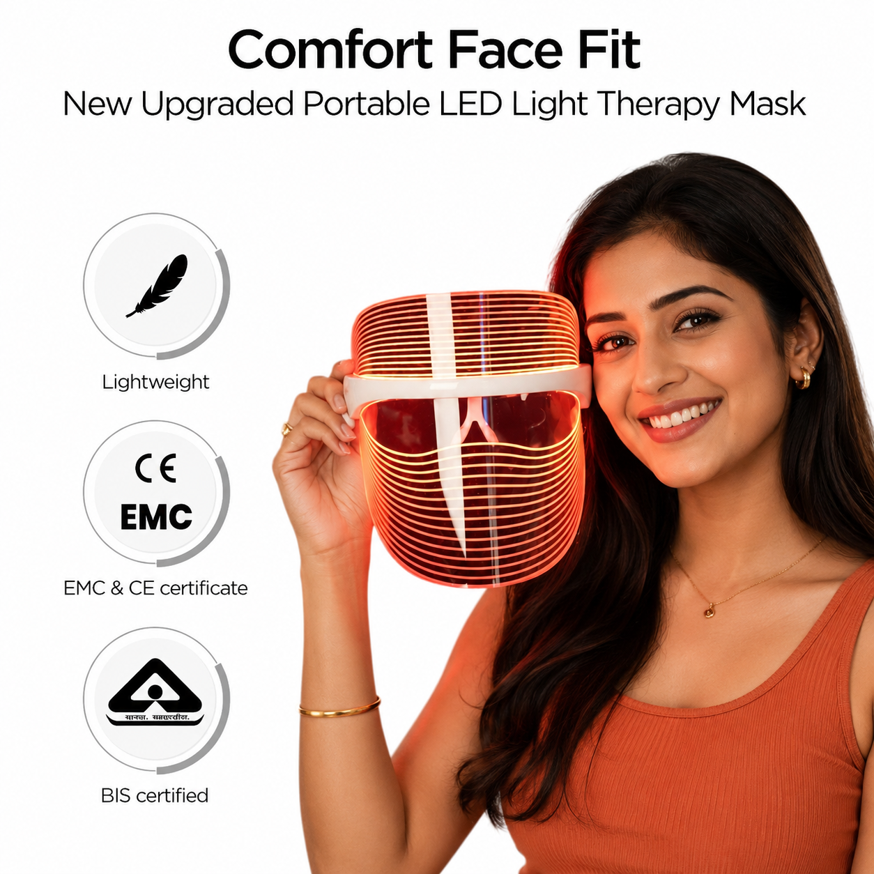 Duveo 3-in-1 LED Face Mask