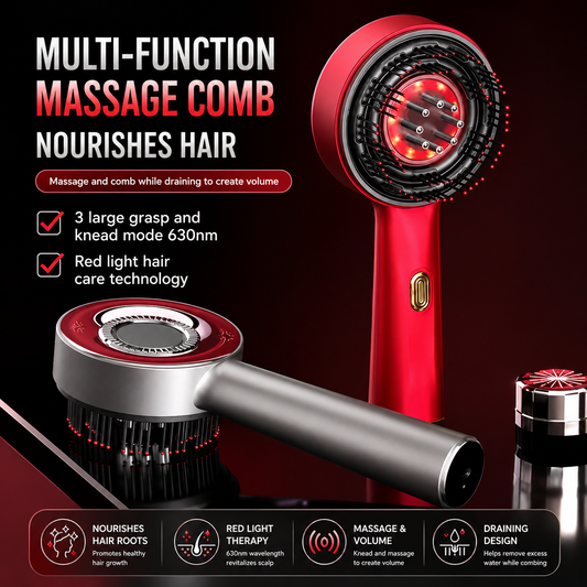 Electric Scalp Massager Comb with Hair Oil Applicator