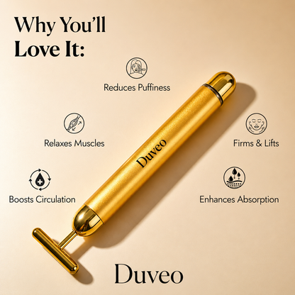 24K Gold Vibrating Face Massager