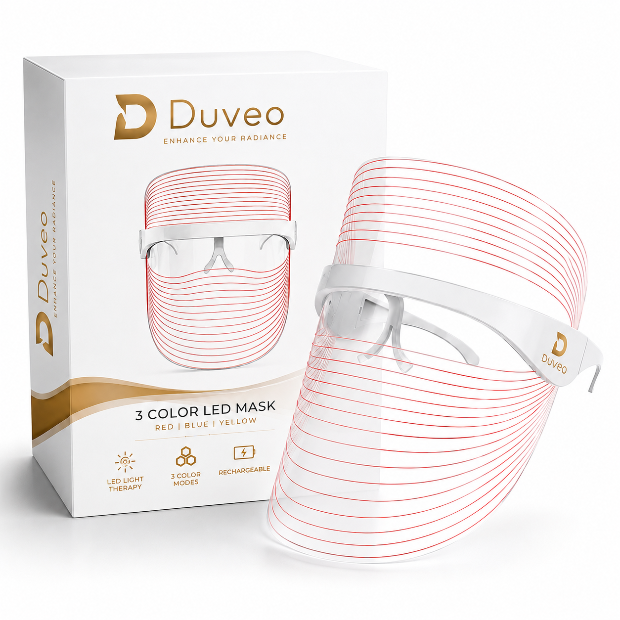 Duveo 3-in-1 LED Face Mask